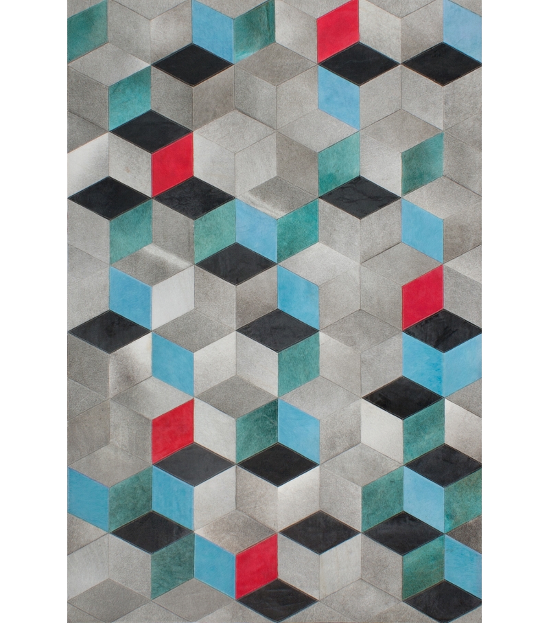 Coden Cowhide Handwoven Rug ☞ Size: 6' 7" x 10' (200 x 300 cm)