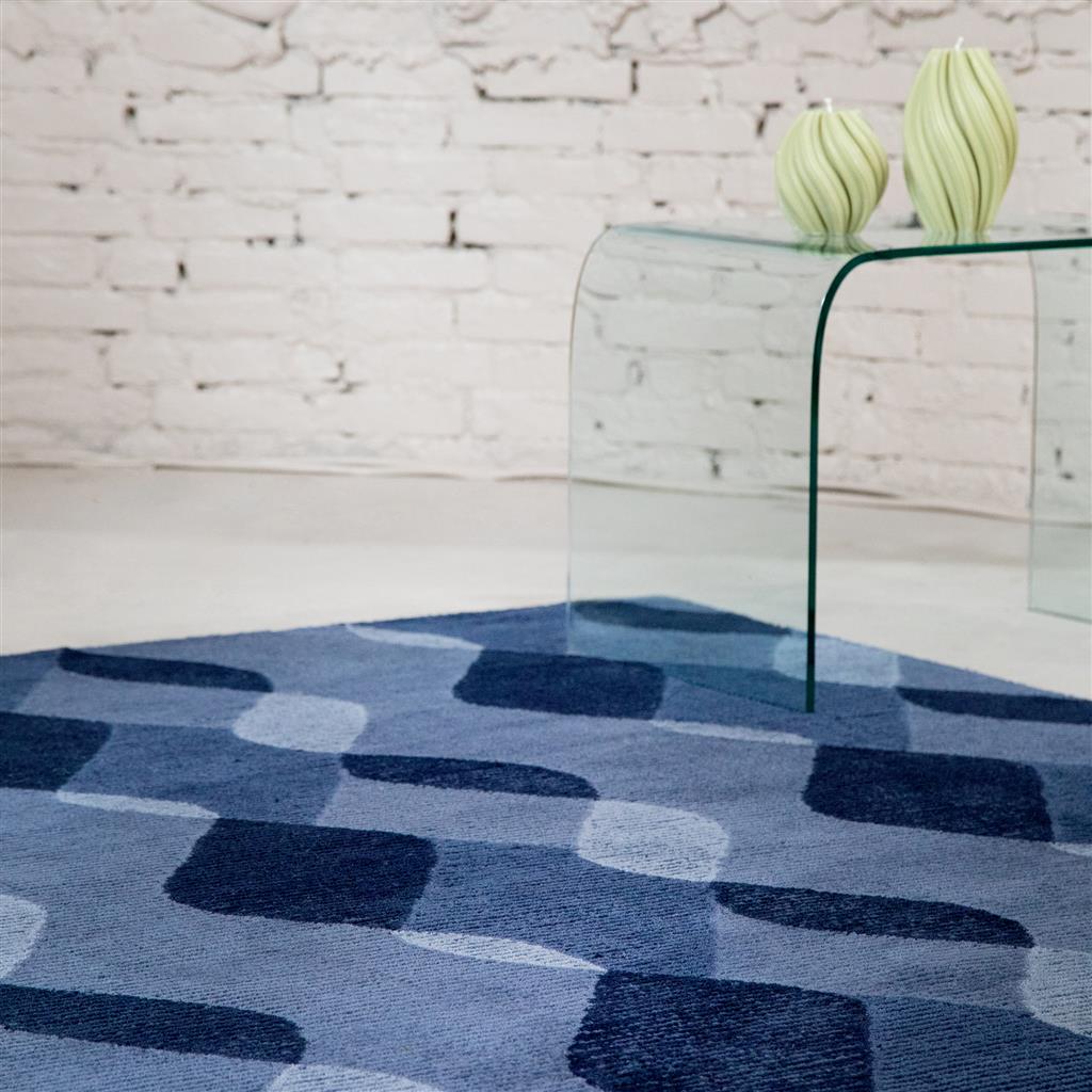 Waves Blue Rug