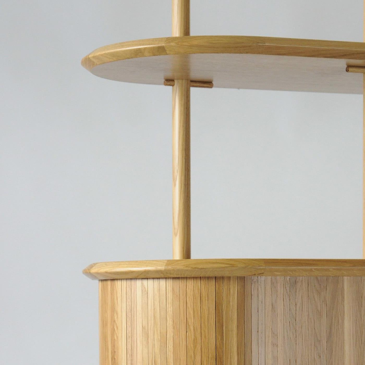 Modern Modular Oak Bookcase