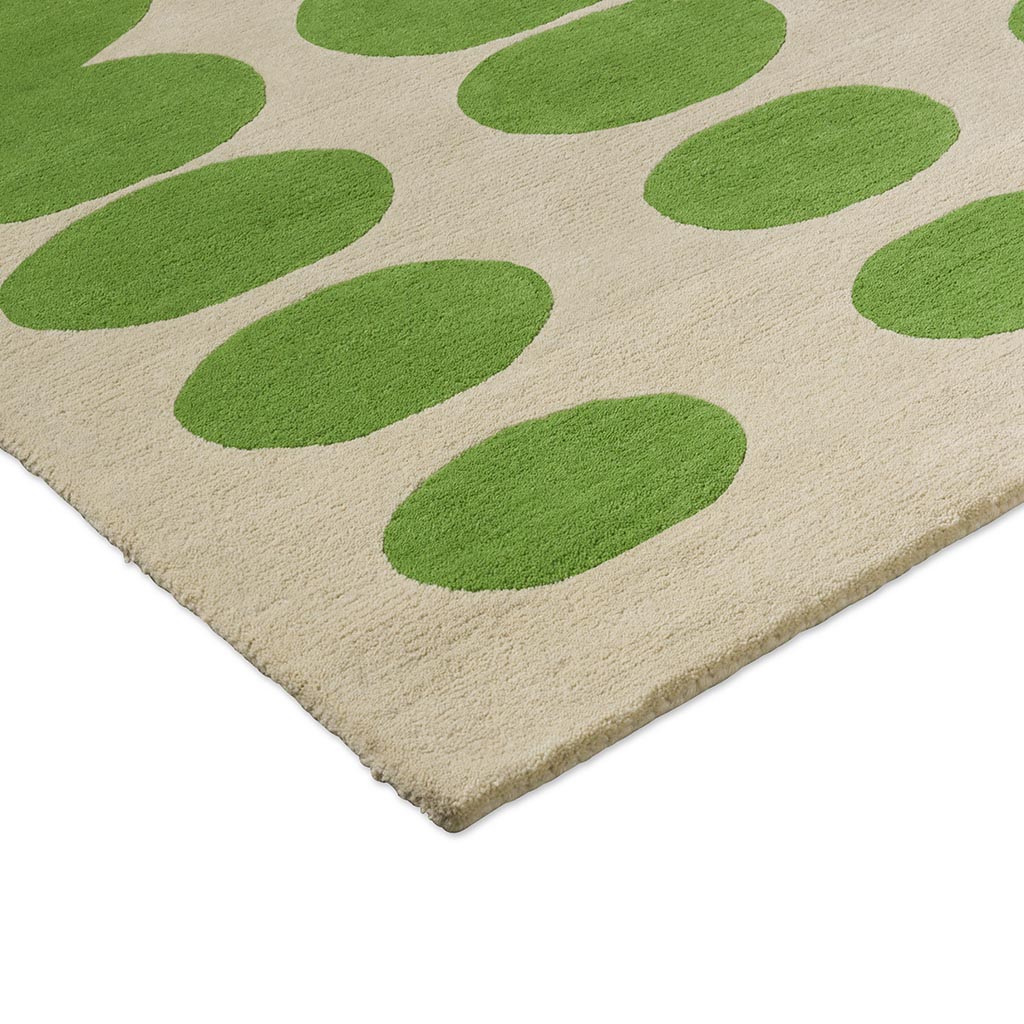 Optical Green / Cream Rug | Size: 8' 2