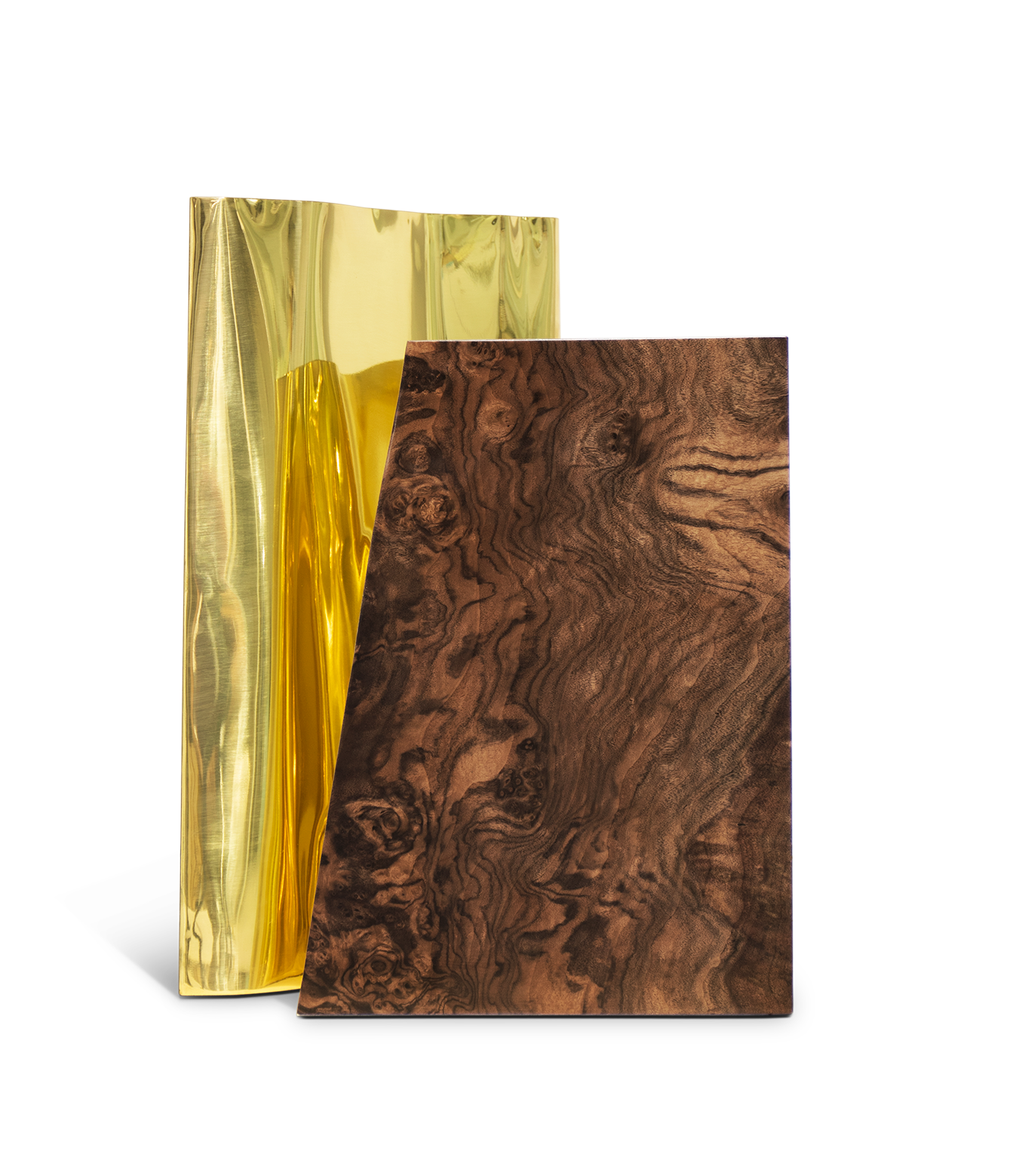 Fissure Walnut Side Table