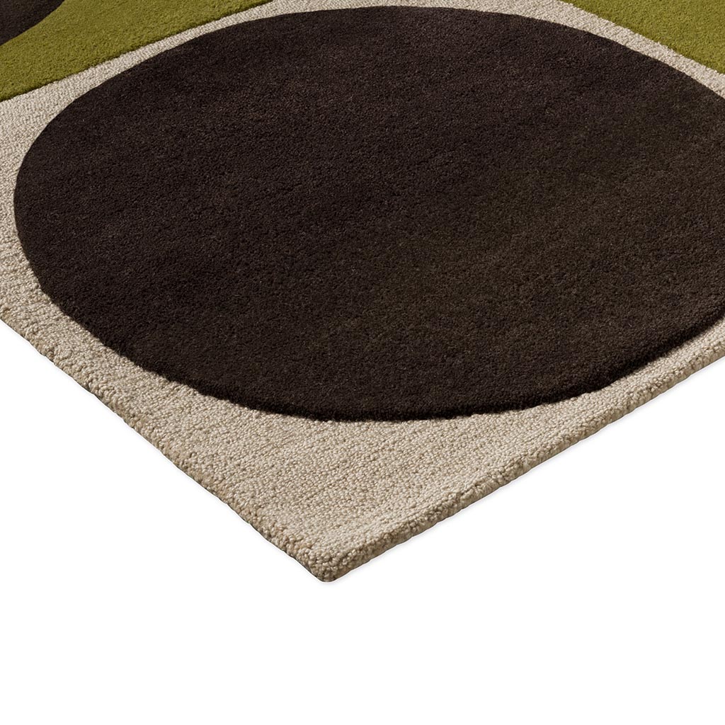 Geometric Walnut / Lichen Rug