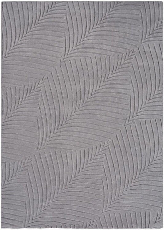 Grey Wool Embossed Rug