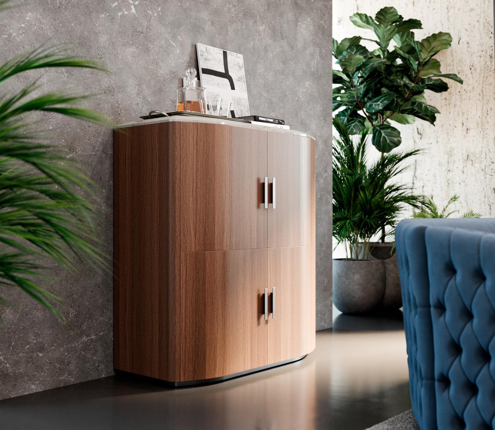 Mike Curved Sideboard