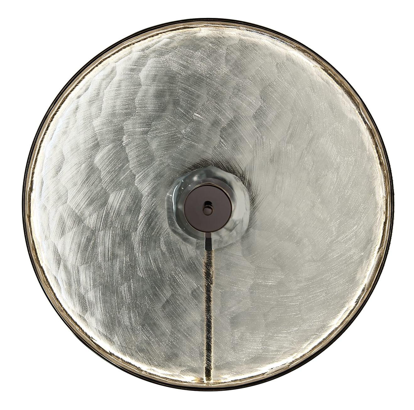 Black Nickel LED Crystal Wall & Ceiling Lamp