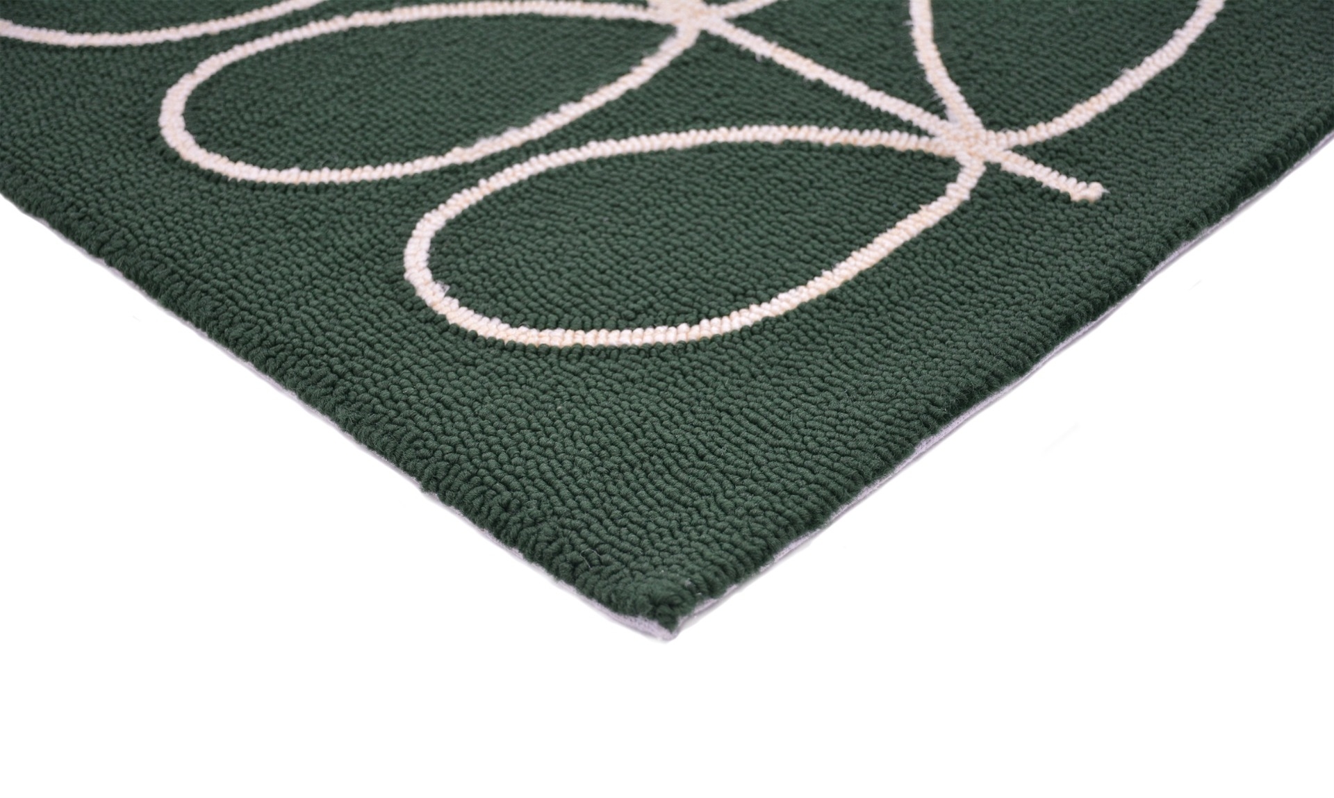 Jade Leaves Outdoor Handtufted Rug