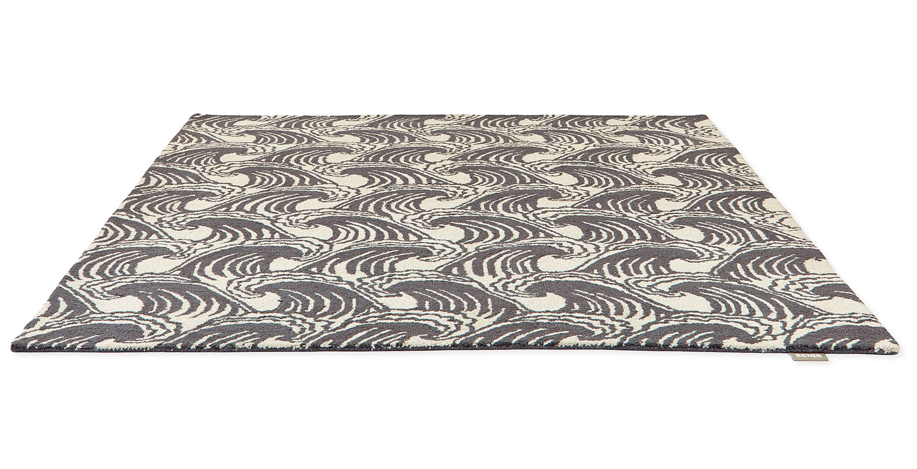 Waves Beige / Grey Rug ☞ Size: 6' 7" x 9' 2" (200 x 280 cm)