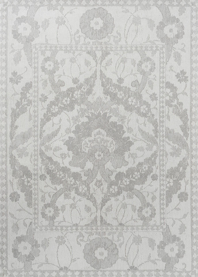 Newborough Grey Cotton Rug | Size: 4' 7