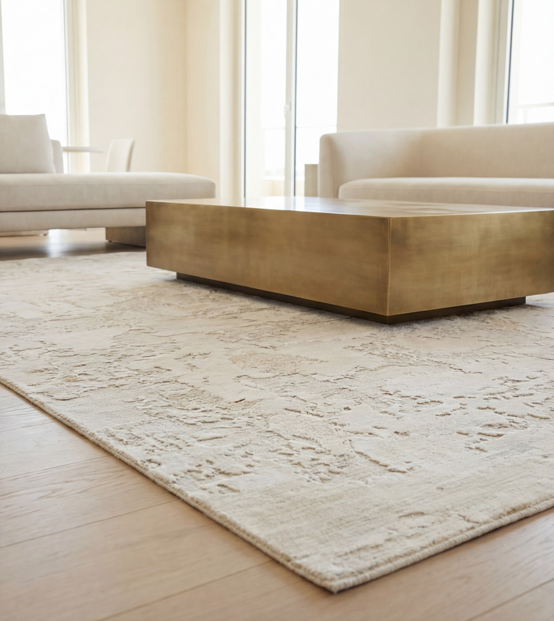 Ivory Stone Artisan Rug