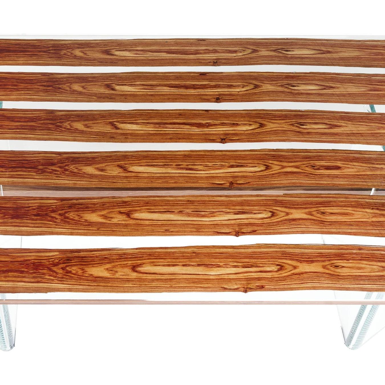Parigi Wood & Glass Dining Table