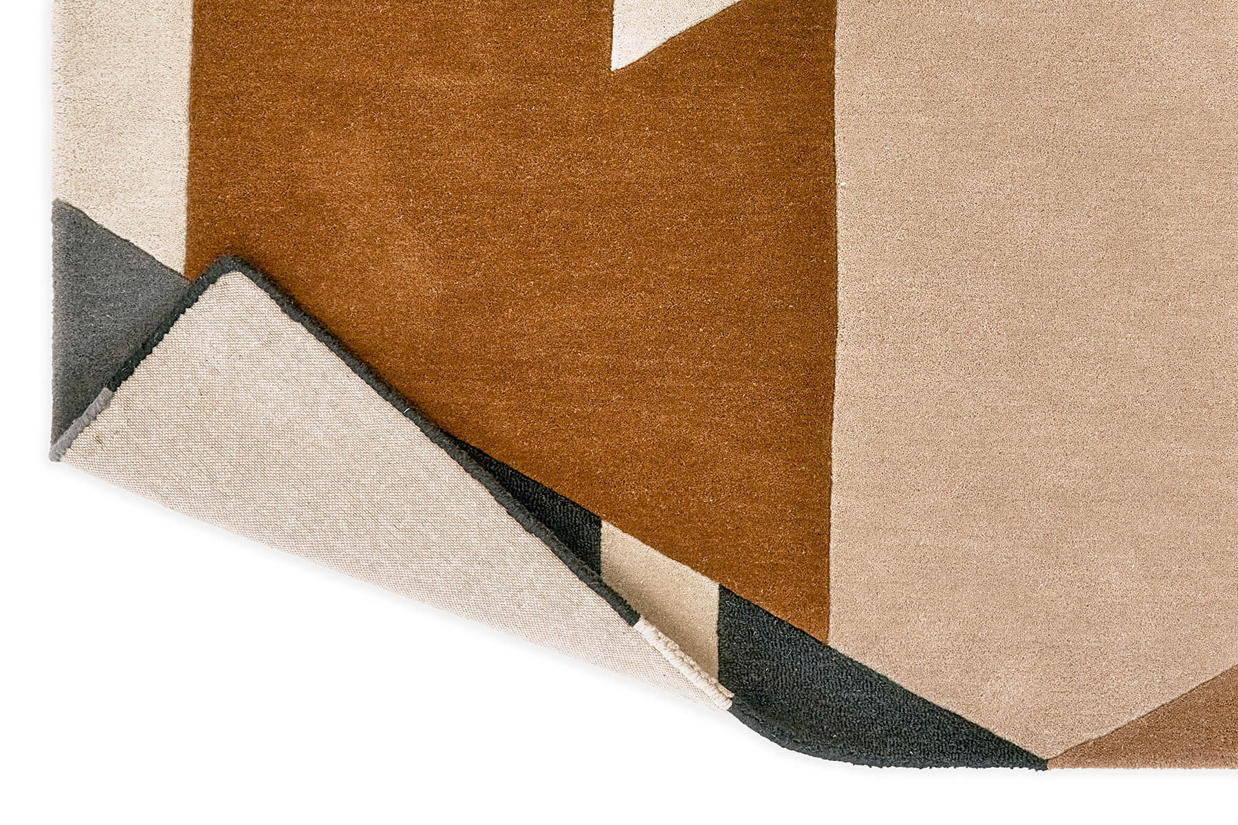 Popova Caramel Slate Designer Rug