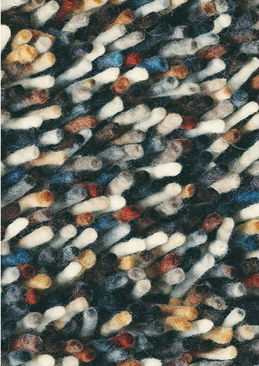 Multi Color Shag Rocks Rug