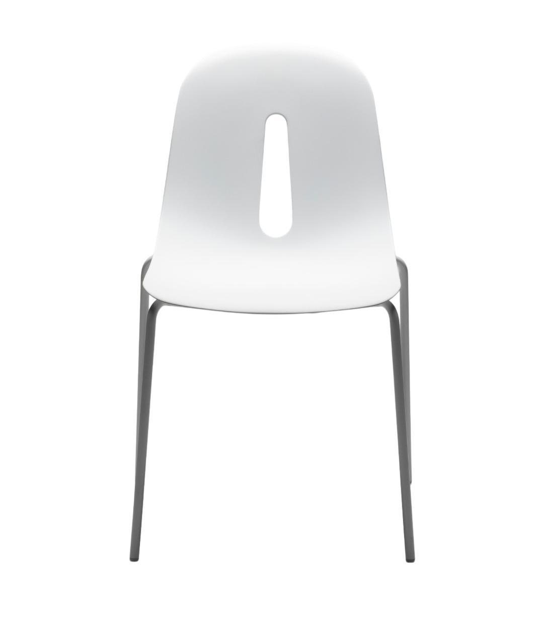 Gotham S White Chair (2-Piece Set)
