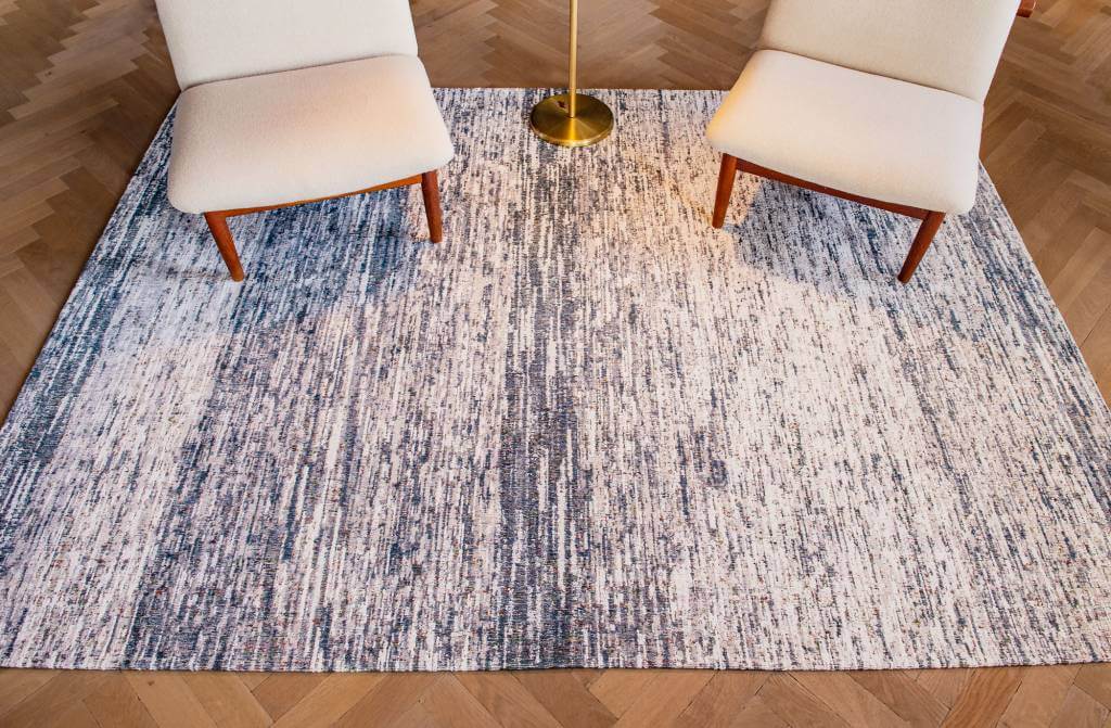  Blue And Salt Premium Rug