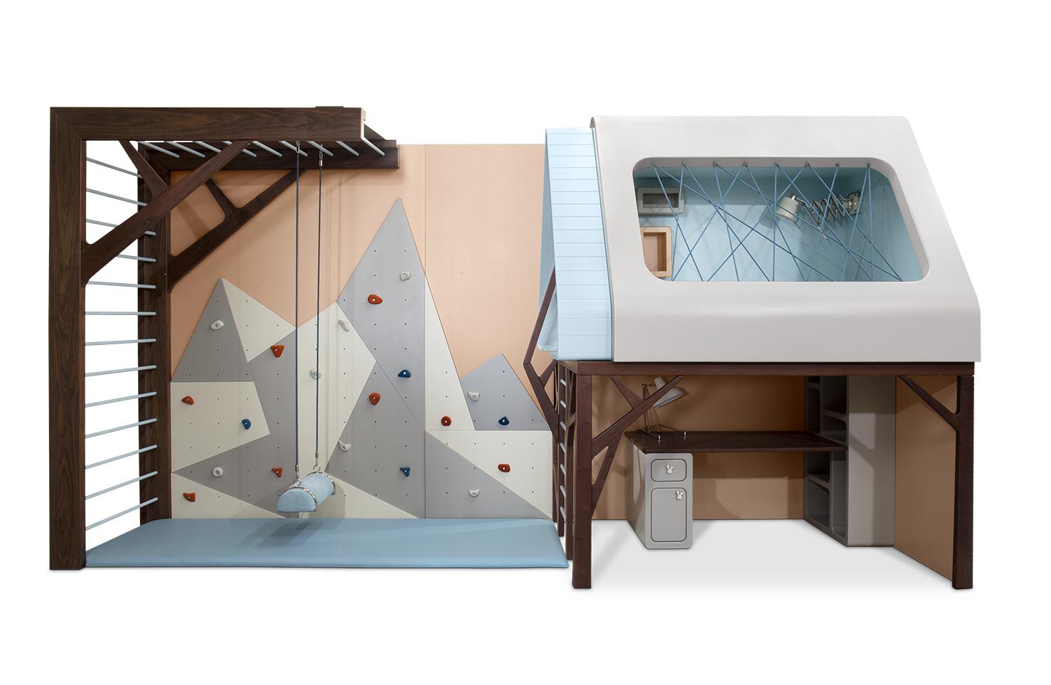 Jungle Explorer Playhouse | Configuration: Gym + Bed