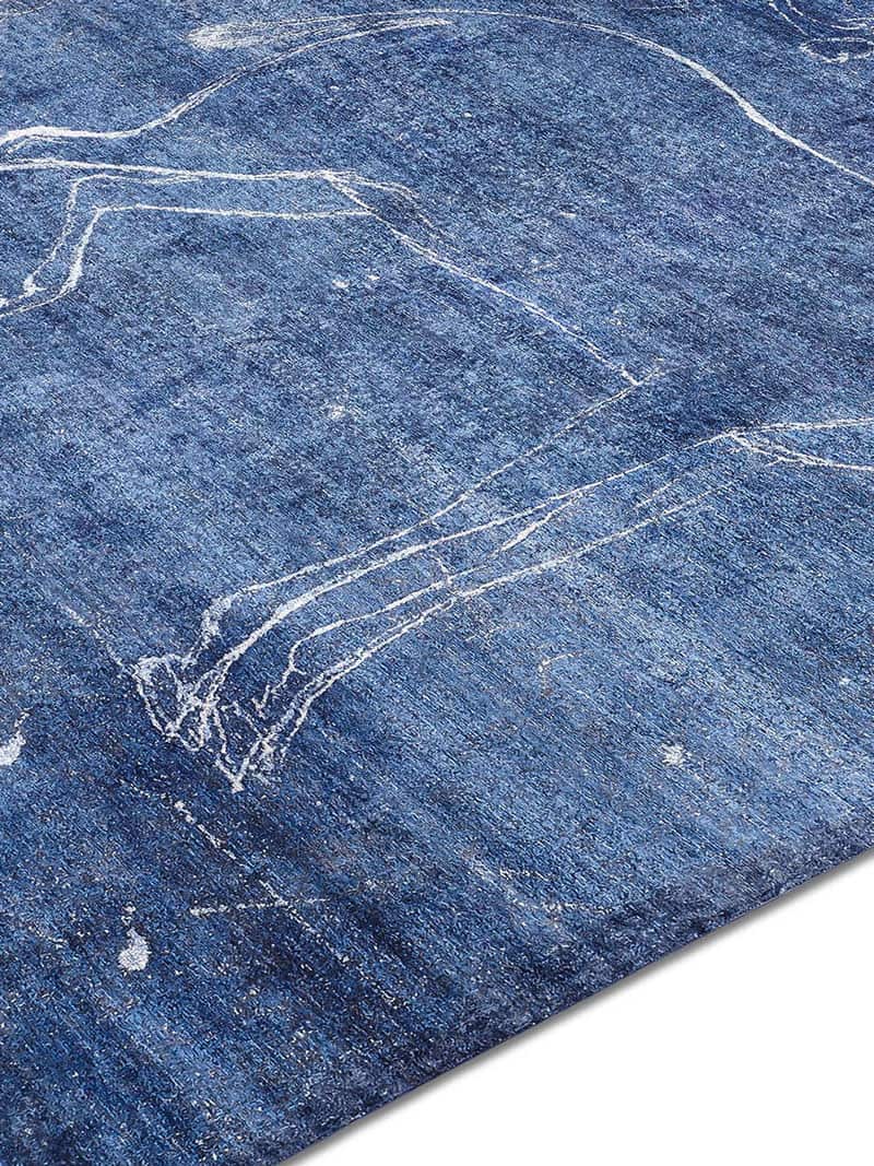 Antelope Blue Luxury Handmade Rug