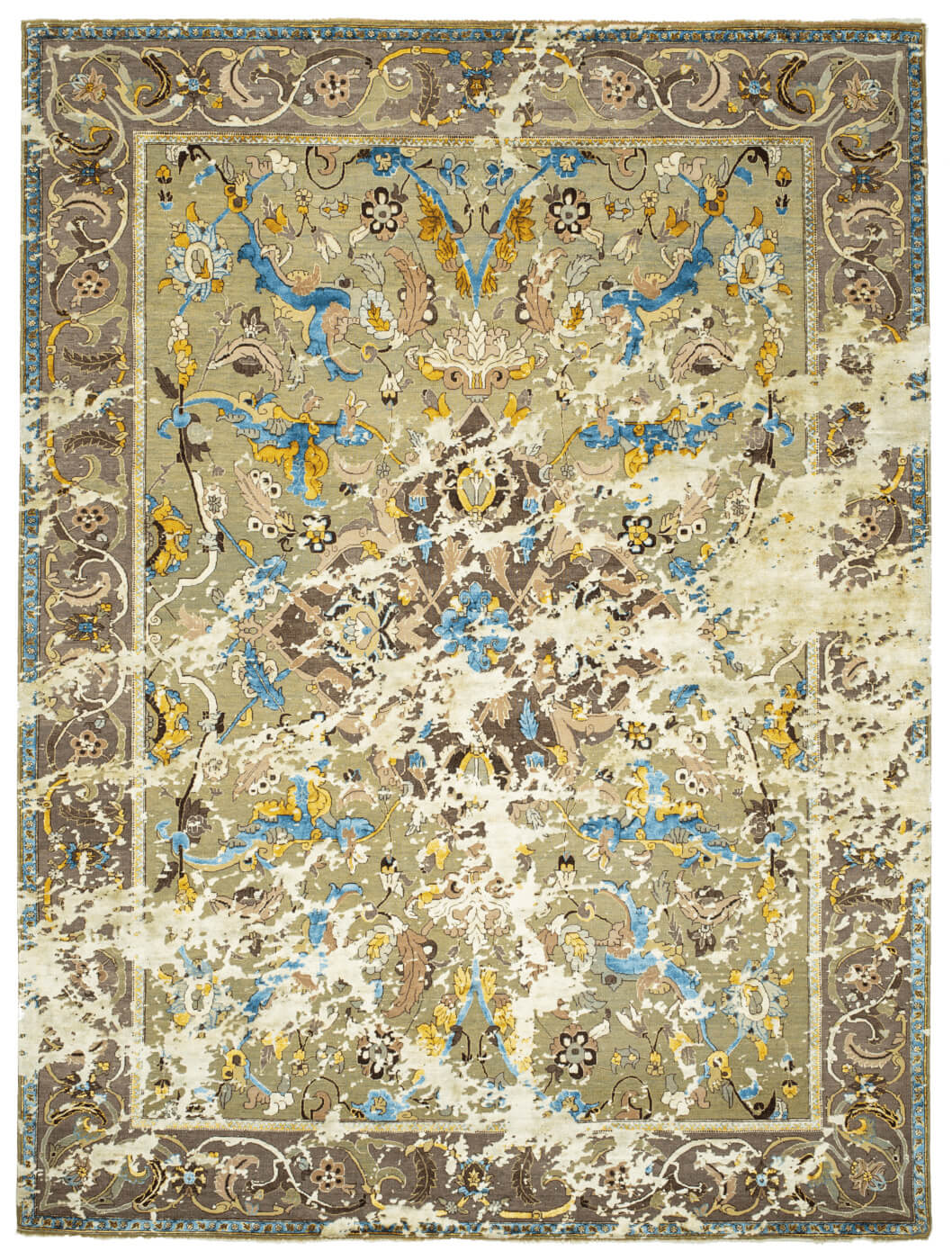 Oriental Polonaise Hand-Knotted Wool / Silk Rug