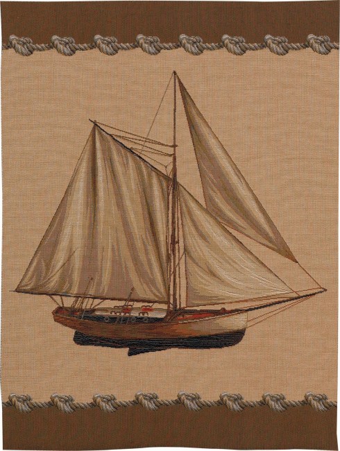 Sailboat Seascape Tapestry