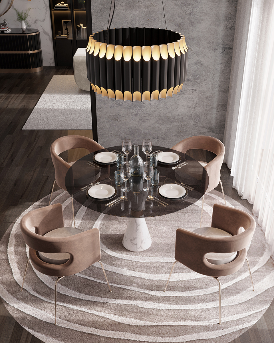 Bold Round Suspension Lamp - 5