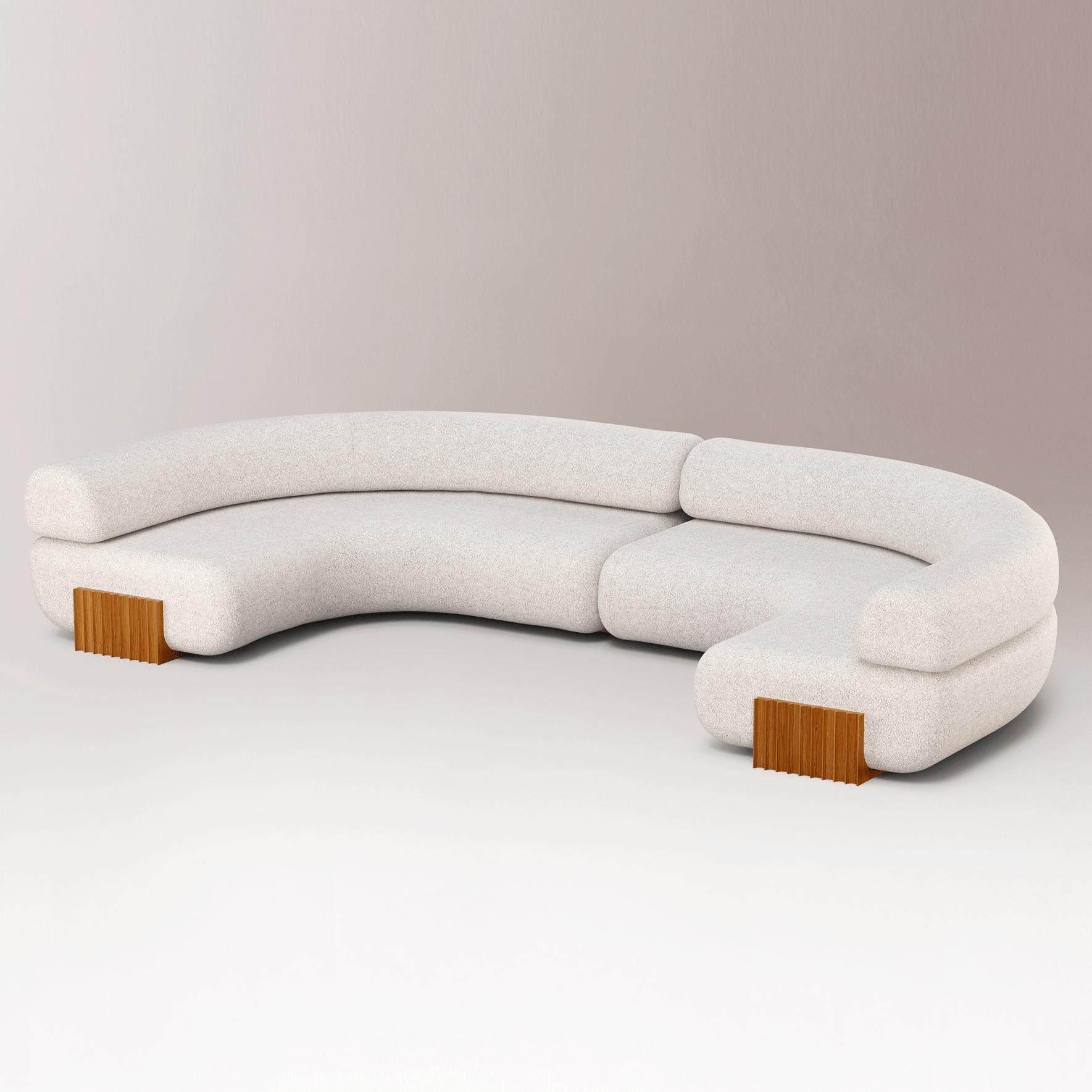 Carmel Wood Modular Sofa