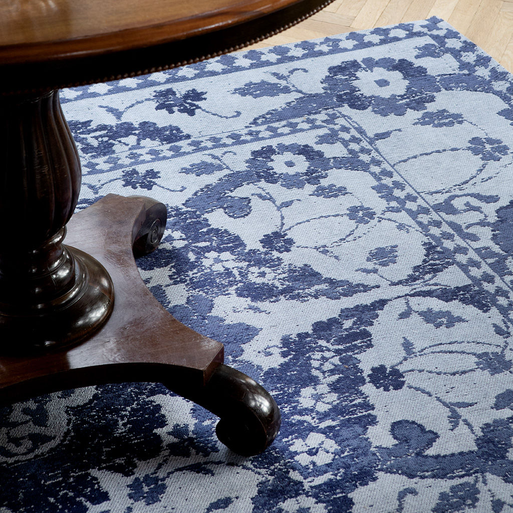 Newborough Blue Cotton Rug