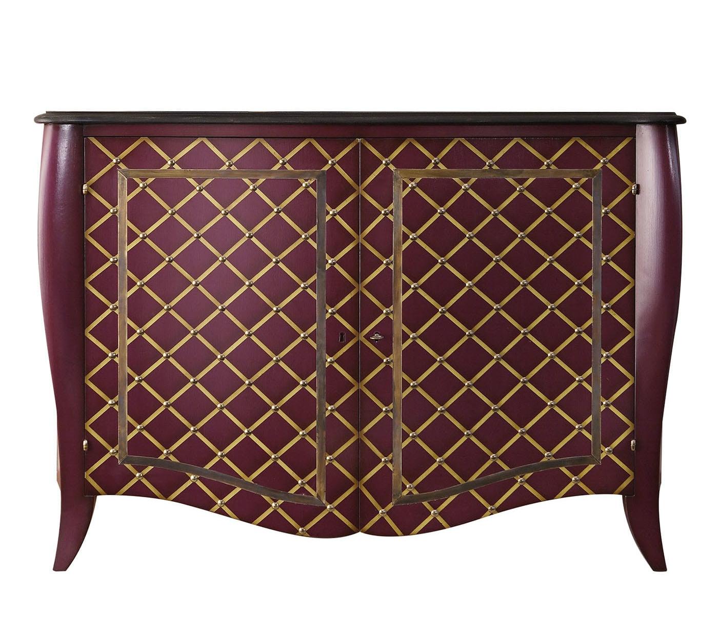 Sideboard in Purple and Yellow