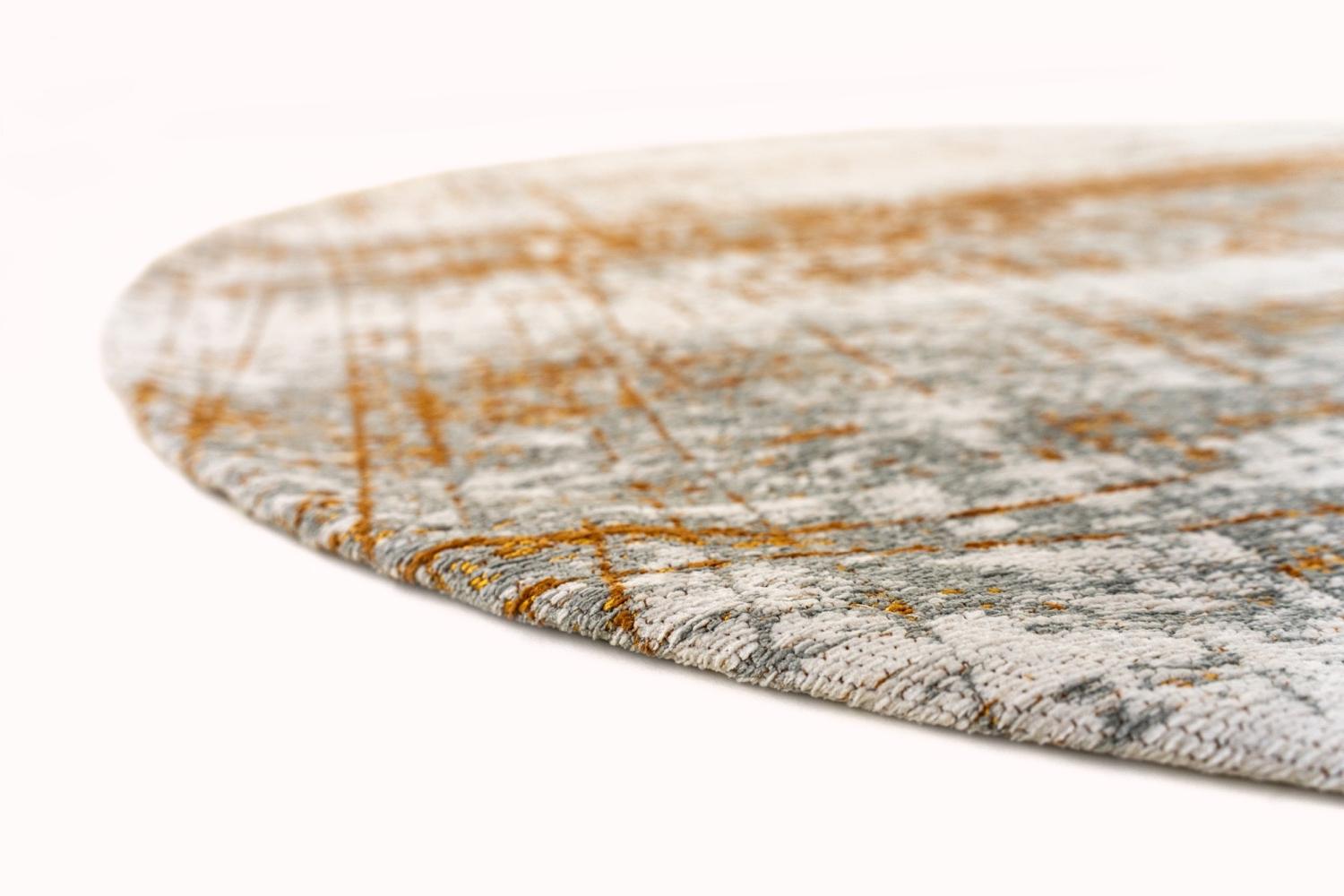 Columbus Gold Round Rug