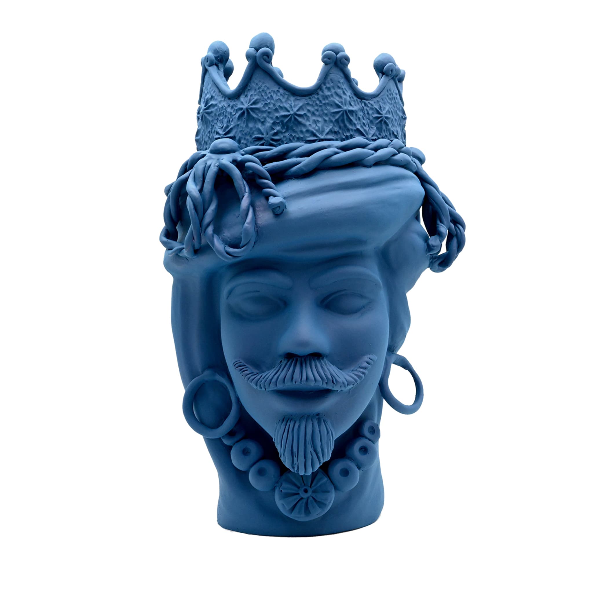 Moor's Head Blue Sculpture
