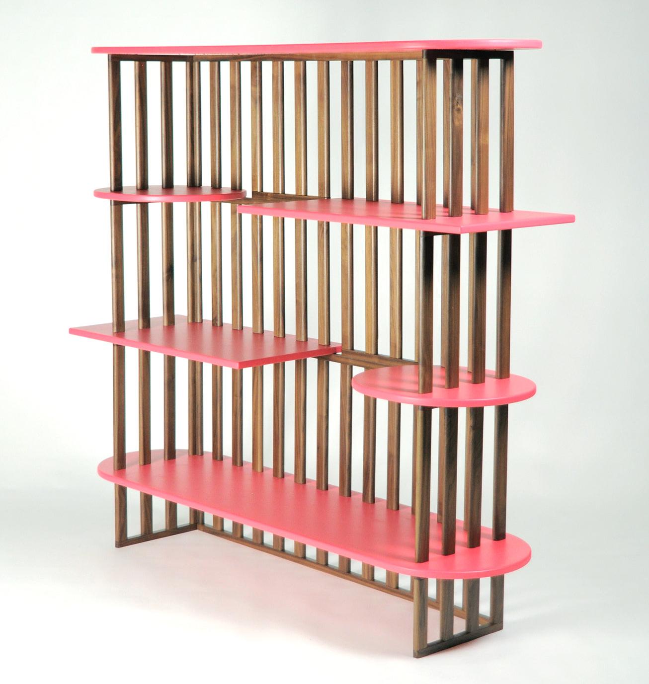 Pink Four-Level Bookshelf