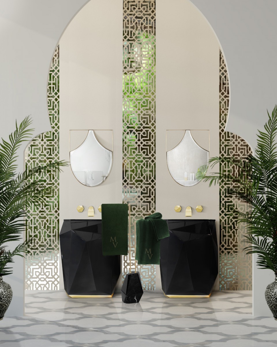 Gemstone Pedestal Sink - 1