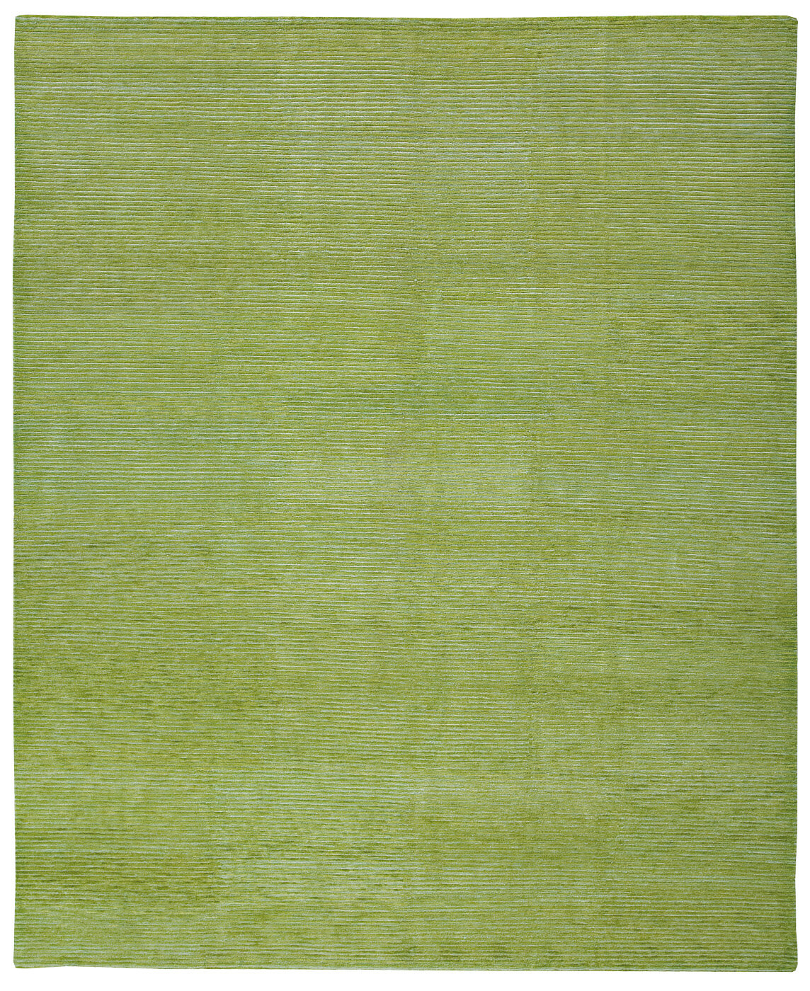 Hand-Knotted Full Deep Green Rug