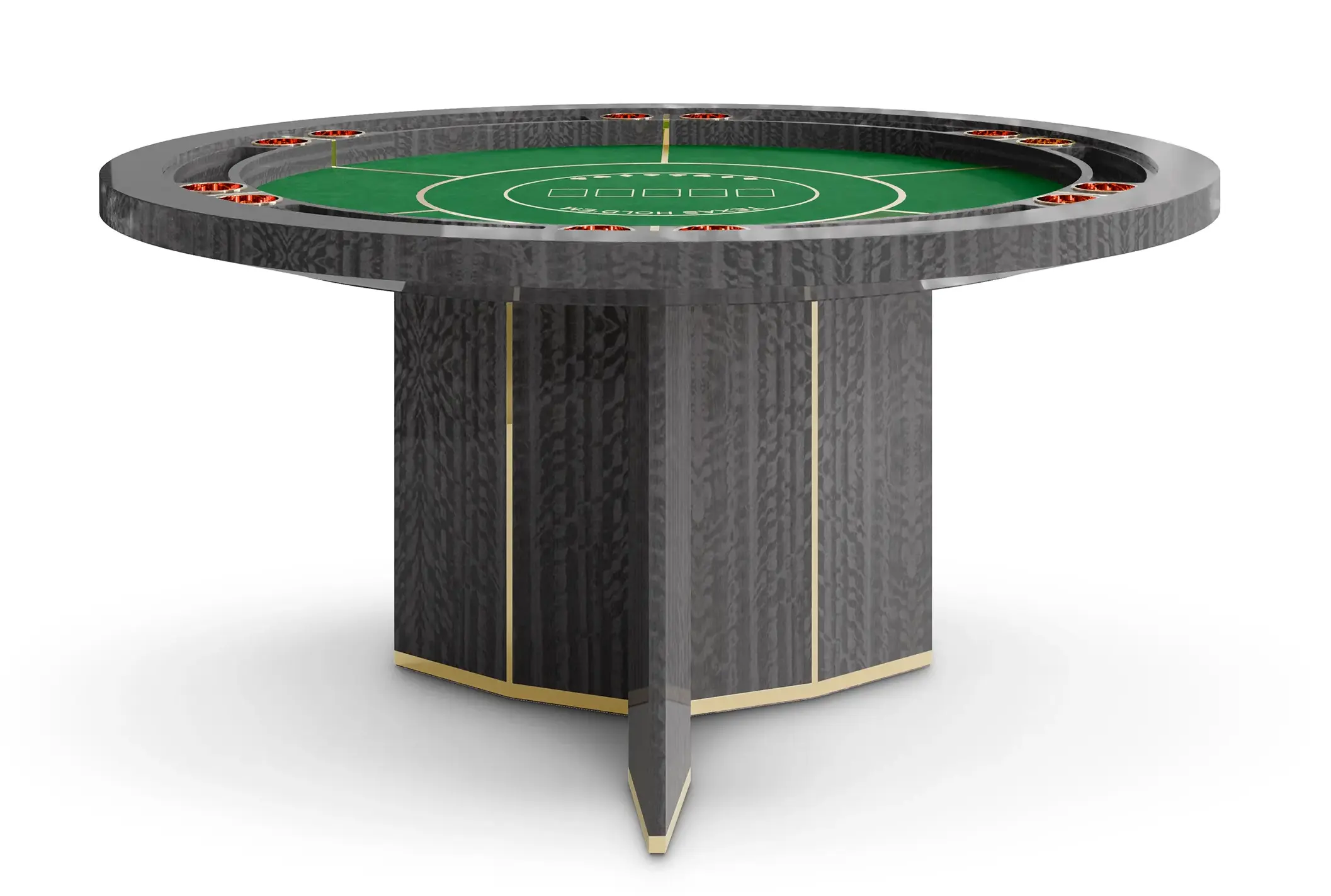 Elite Grey Poker Table