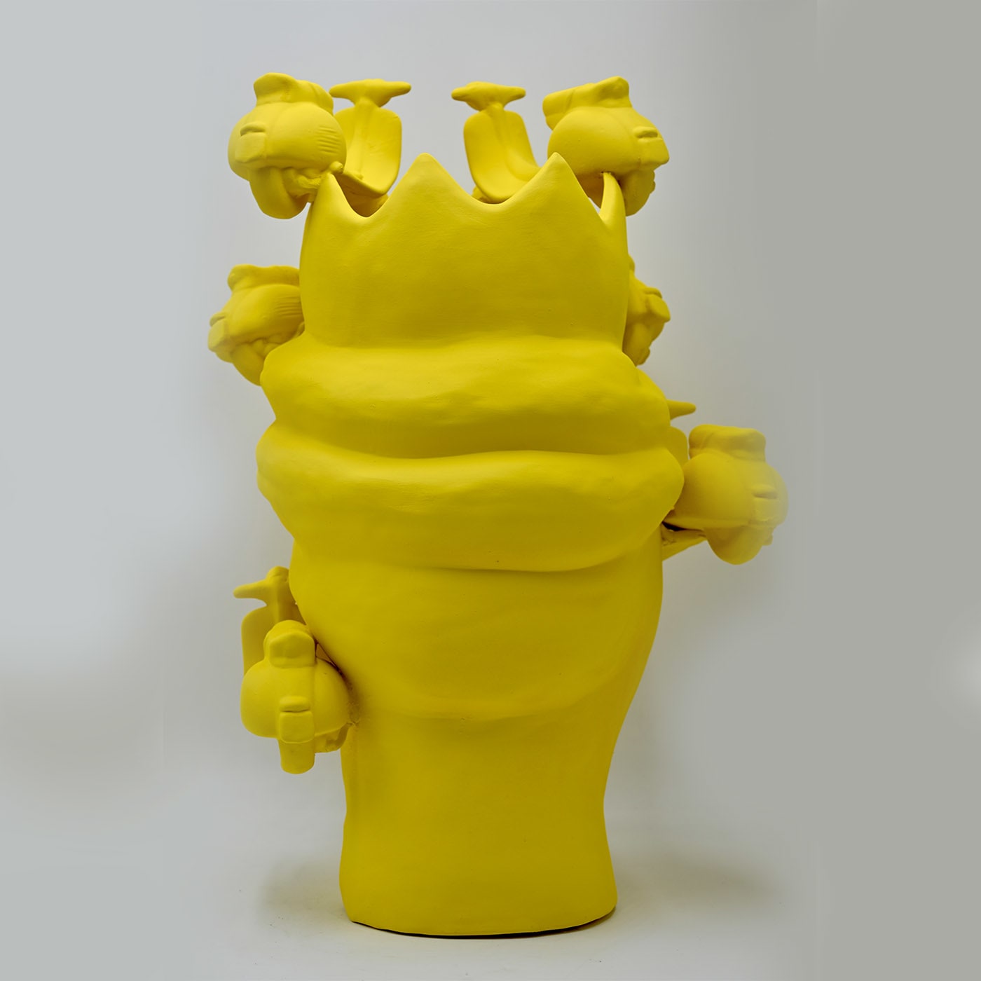 Moor's Head Matte Yellow Sculpture