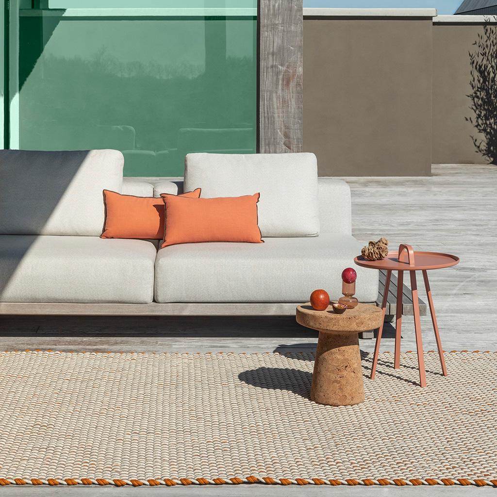 Braided Tri-Colore Outdoor Rug