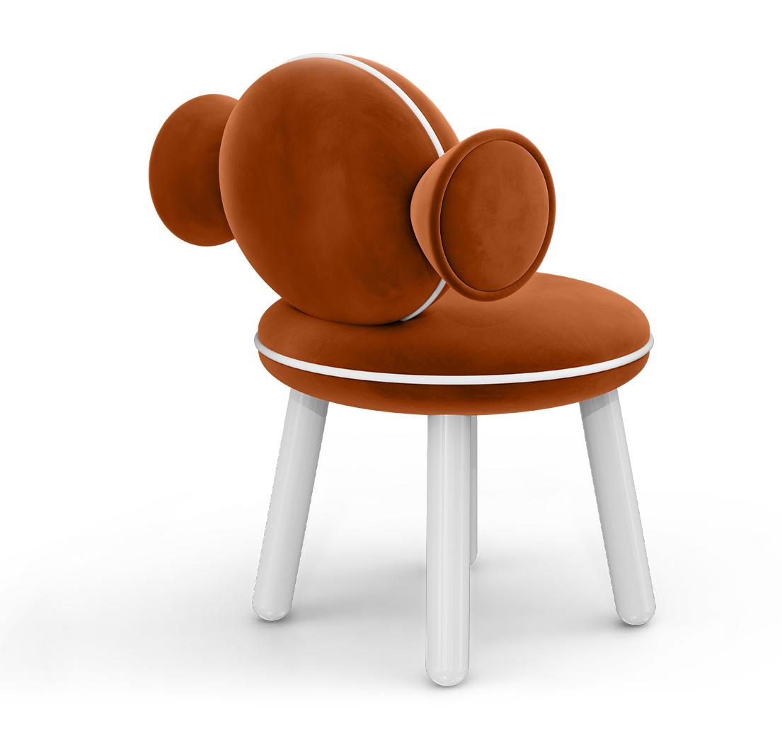 Lollipop Red Puff Chair