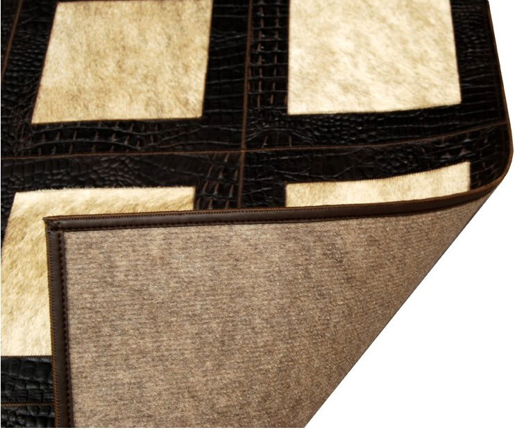 Hilarion Cowhide Beige/Brown Rug