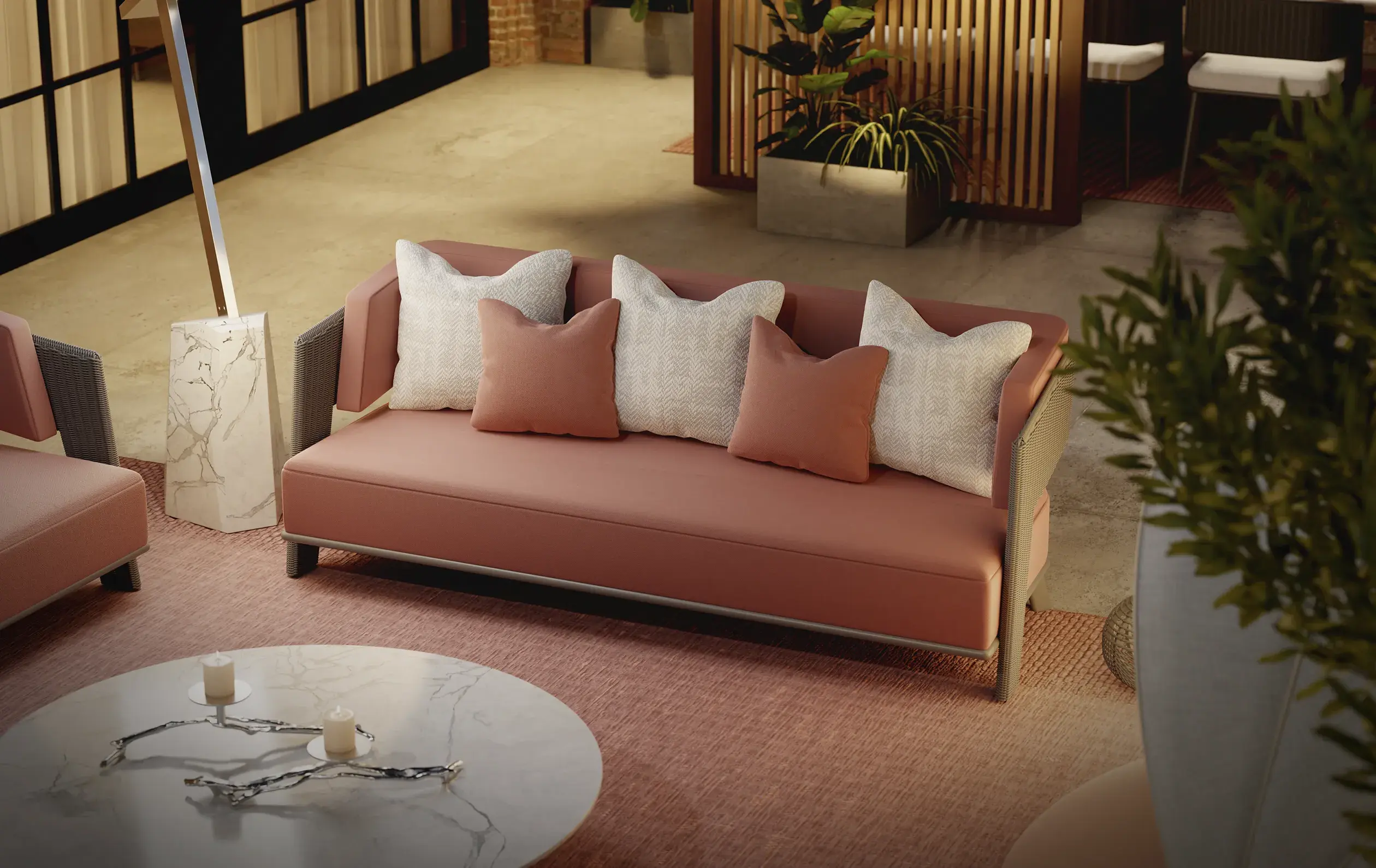Crown Grey Sofa - 1