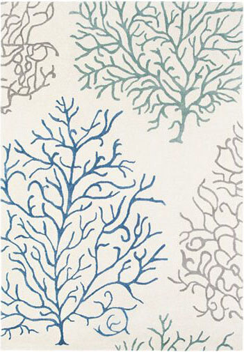 Sanderson Coral-Marine-Blue Premium Rug