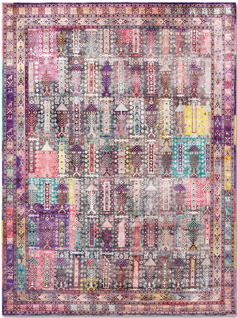 Silk Pastel Hand Woven Rug