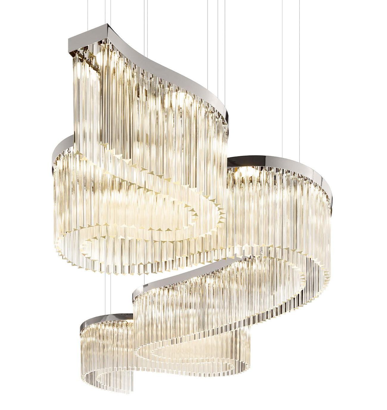 Snake Silver Chandelier