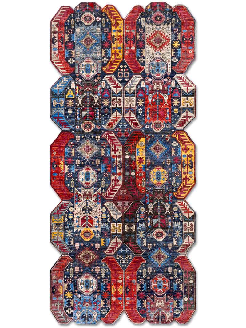 Multishape Hand-Woven Rug