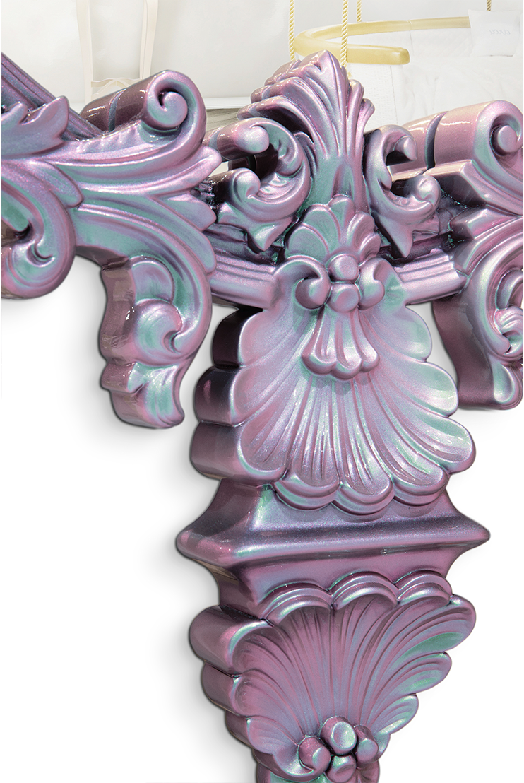 Mystic Chameleon Pink Wall Mirror
