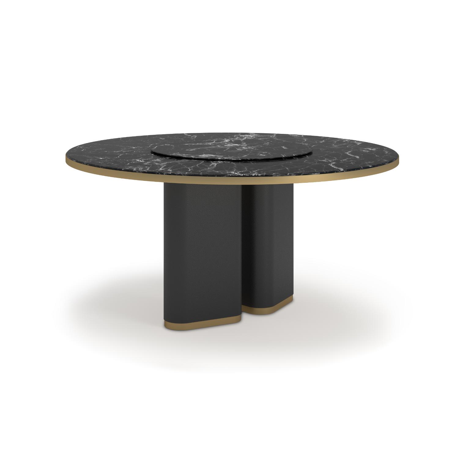 Fabian Dining Table With Lazy Susan