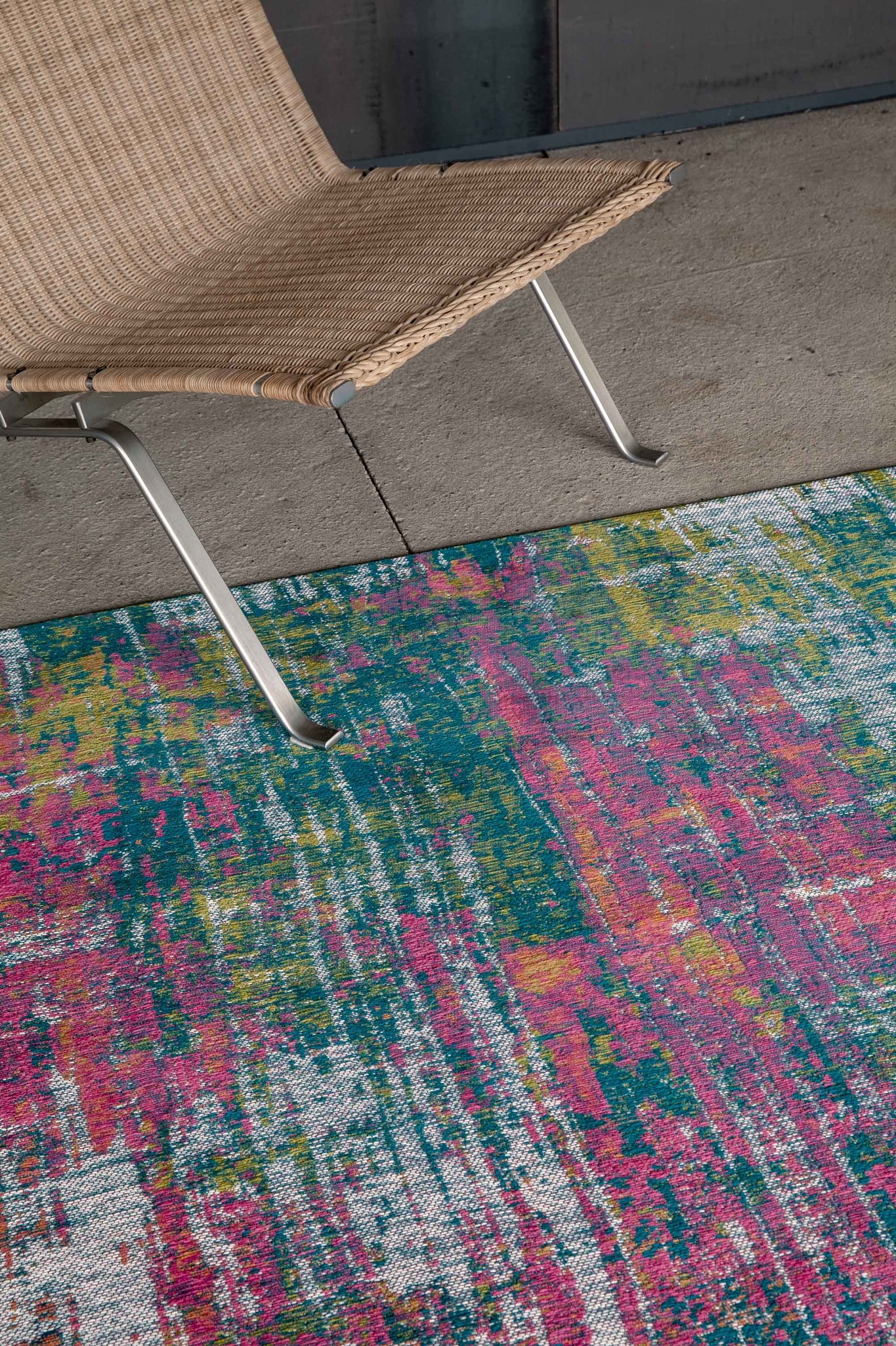 Abstract Multi Flatwoven Rug