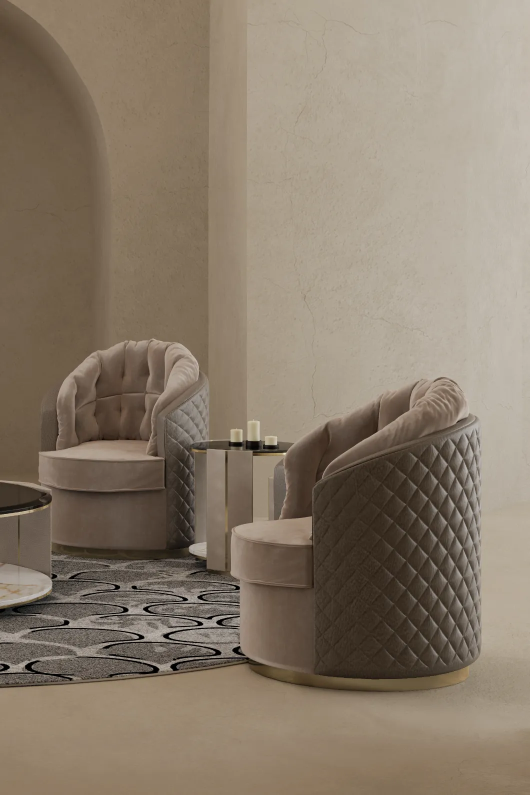 Luxe Swivel Armchair - 8