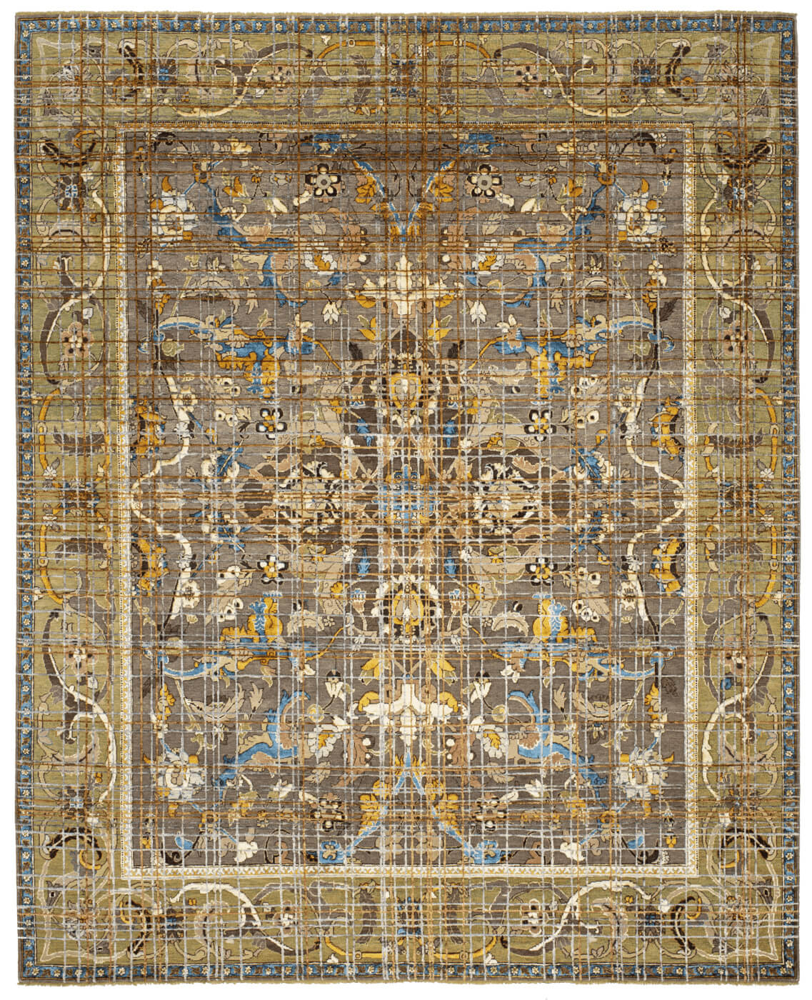 Oriental Polonaise Hand-Knotted Rug