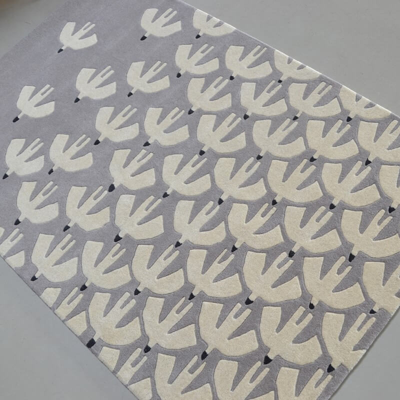 Birds Wool Handwoven Rug