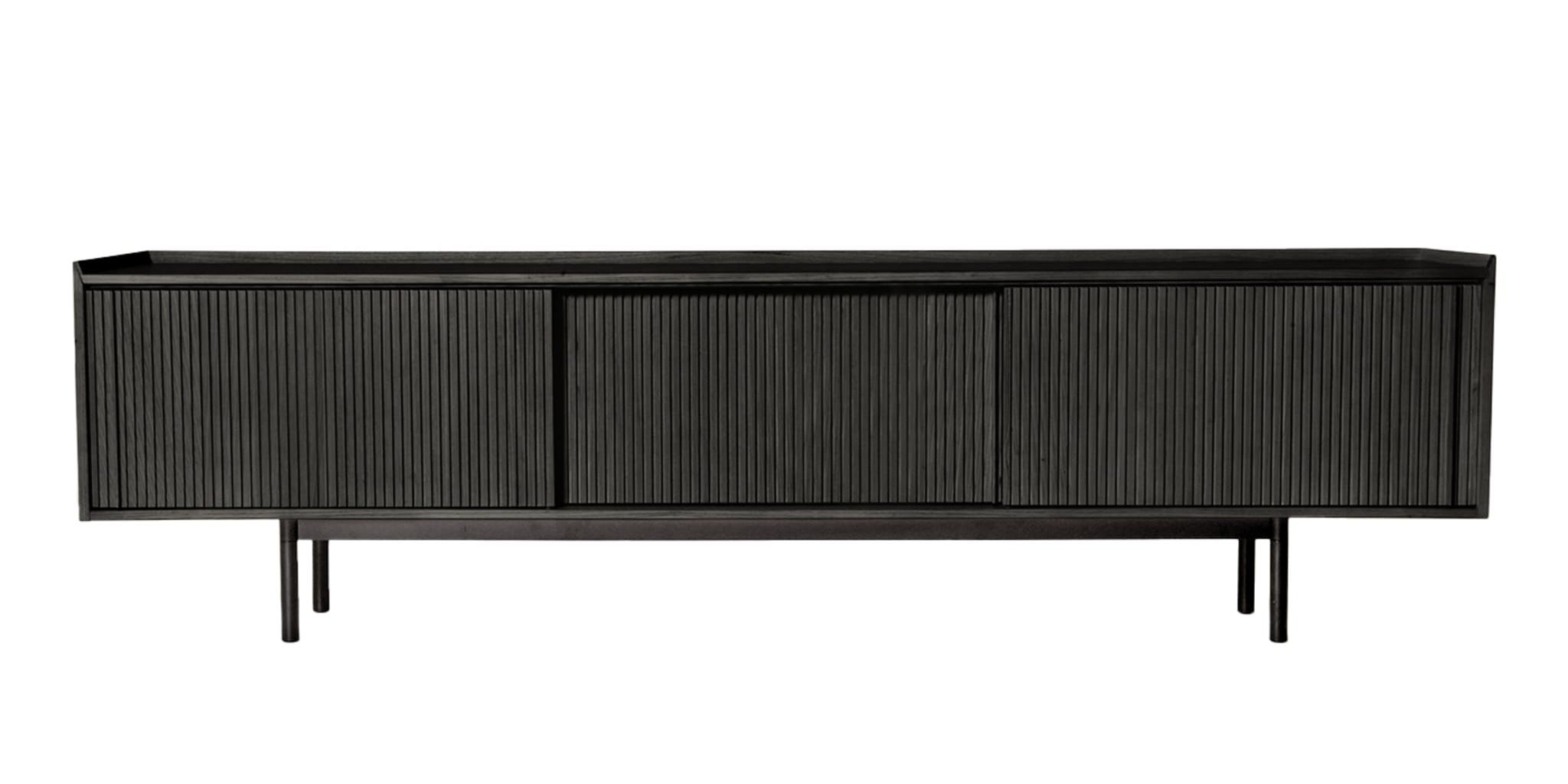 Sipario Black 3-Doors Sideboard