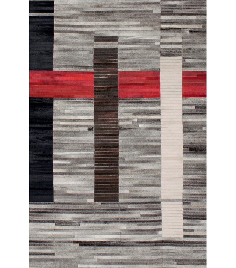 Altoona Cowhide Handwoven Rug ☞ Size: 6' 7" x 10' (200 x 300 cm)
