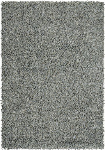 Wool Felt Shag Grey Rug Steel 78904 ☞ Size: 200 x 300 cm
